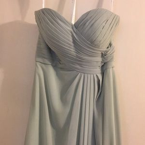 Sage green bridesmaid dress